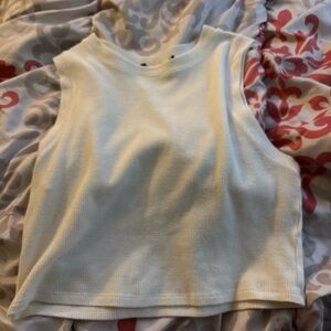White Sleeveless Top